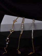 Luxe Gemstone Glamour Trio Chains