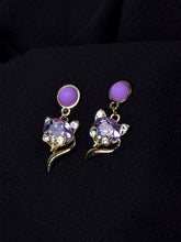 Luxe Feline Gemstone Perfection Earrings