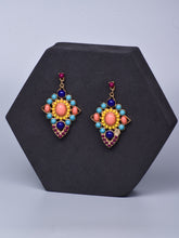 Luxe Colorful Mosaic Charm Earrings