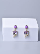 Luxe Feline Gemstone Perfection Earrings