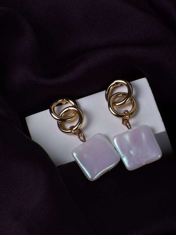 Luxe Cascading Square Glam Earrings