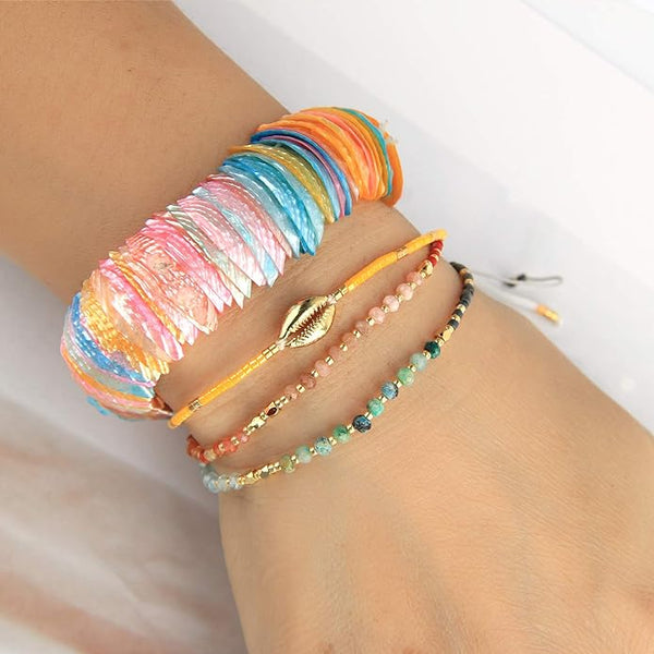 Multicolor  Natural Shell Bracelet