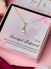 Luxe Dazzling Droplet Zircona Pendant Gift For Beautiful Girlfriend