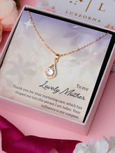 Luxe Dazzling Droplet Zircona Pendant Gift For Mother As Compass