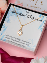 Luxe Dazzling Droplet Zircona Pendant Gift For Beautiful Girlfriend