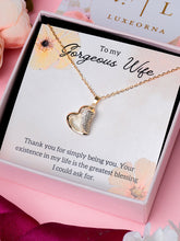 Luxe Zircona Heartbeat Pendant Gift For Wife Blessing