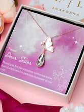 Luxe Graceful Flutter Drop Pendant For Sister