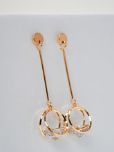 Luxe Long Swing Solitaire Earrings