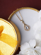 Luxe Dazzling Droplet Zircona Pendant Gift For Mother