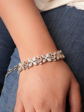 Silver Floral Zircona Bracelet