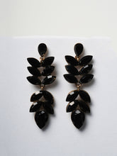 Luxe Ebony Leaflet Earrings