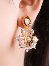 Opulent Uncut Kundan Zircona Earrings