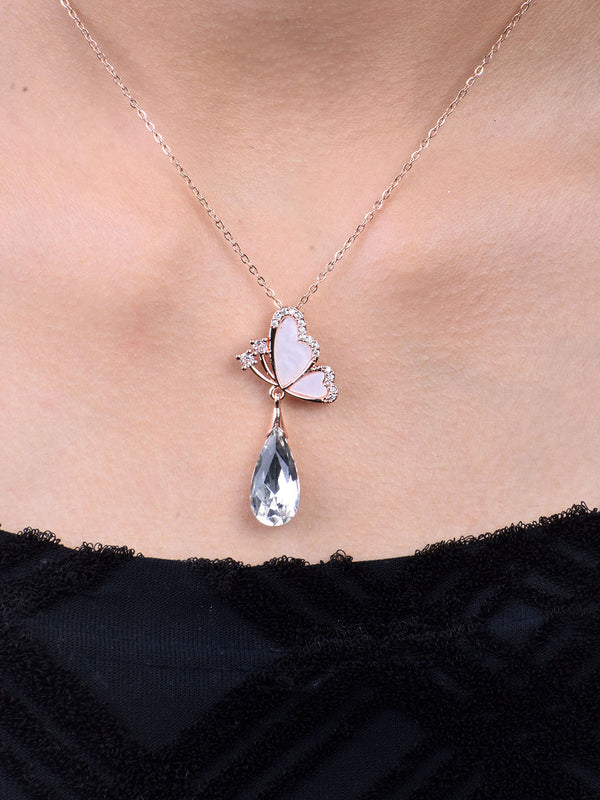 Luxe Graceful Flutter Drop Pendant