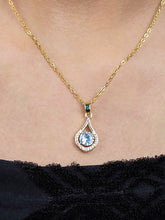 Luxe Dazzling Droplet Zircona Pendant Gift For Beautiful Girlfriend